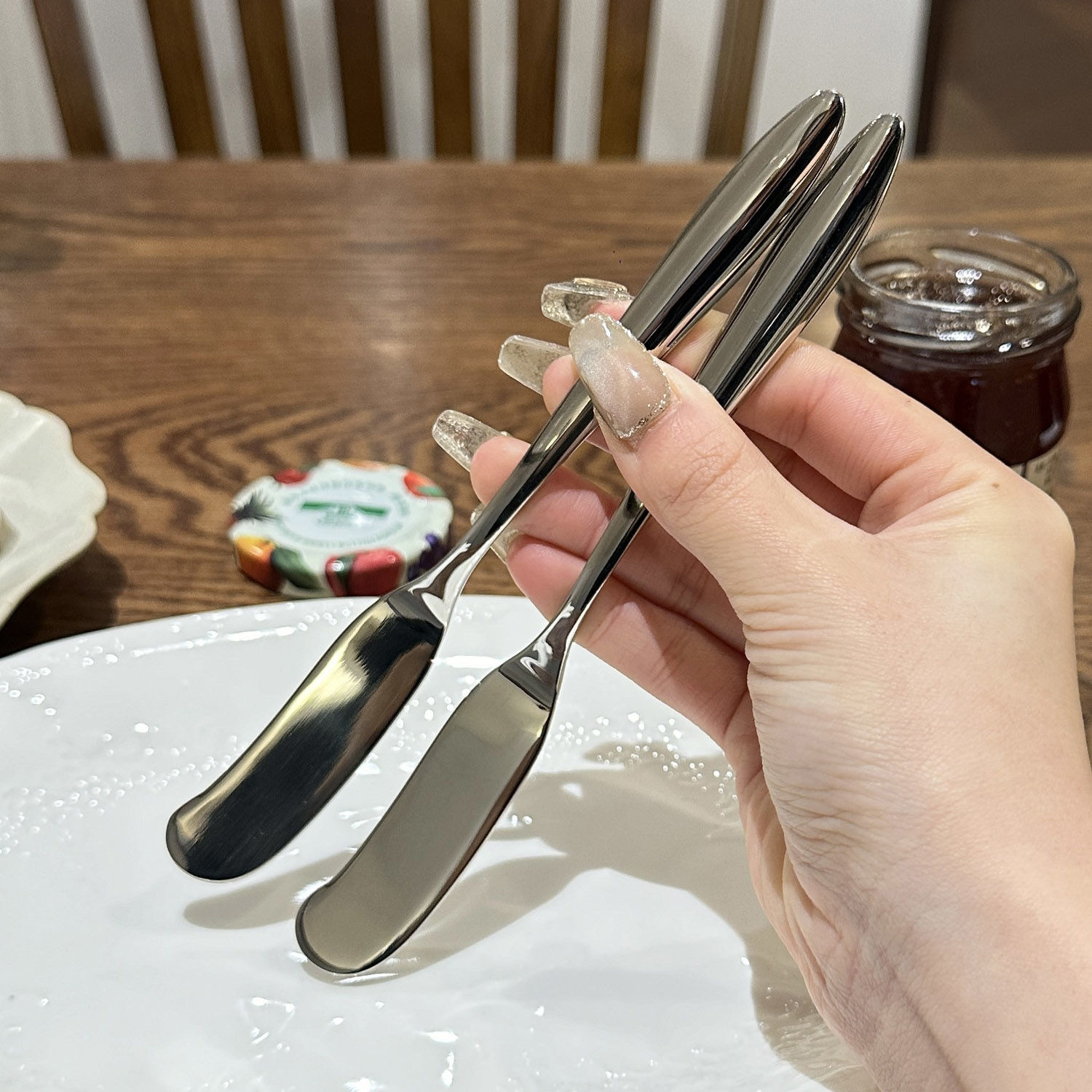Butter knife, 316 stainless steel butter knife, creative cheese knife, Western cream cheese knife, bread, toast and jam knife details Picture