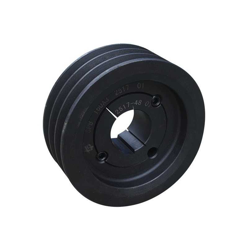 Supply machine transmission parts, motor cast iron large pulley, European standard single-slot 1-slot small conical sleeve pulley Item Picture