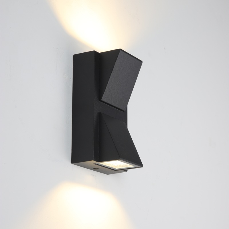 Outdoor wall lamp, waterproof double-head aluminum material, outdoor villa gate exterior wall lamp, balcony cross wall lamp details Picture