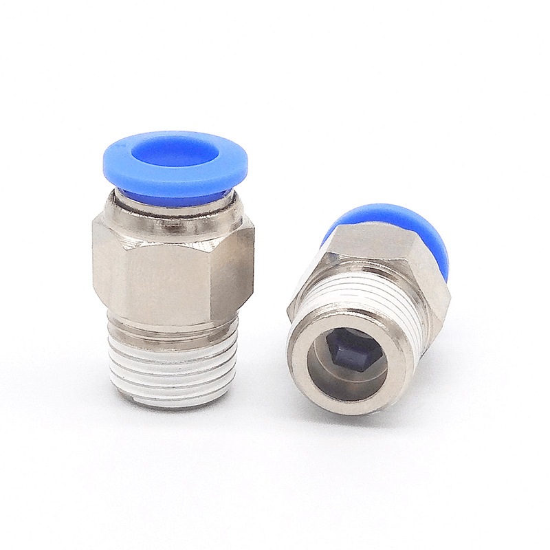 Pneumatic quick couplings PC8-02 threaded through, PC12-04, PC6-01, PC4-M5, M6 air pipe plug, PC10-03 Item Picture