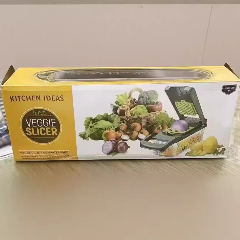 Multi-functional vegetable cutter, dice cutter, slicer, potato shreds cutter, grater, kitchen and household grilling wonder details Picture