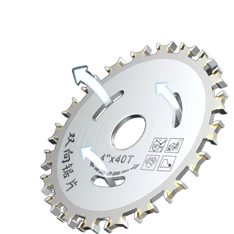 Cross-border woodworking saw blade alloy 4-inch 40-tooth bidirectional wood cutting blade Angle grinder wood cutting electric circular saw wholesale Item Picture