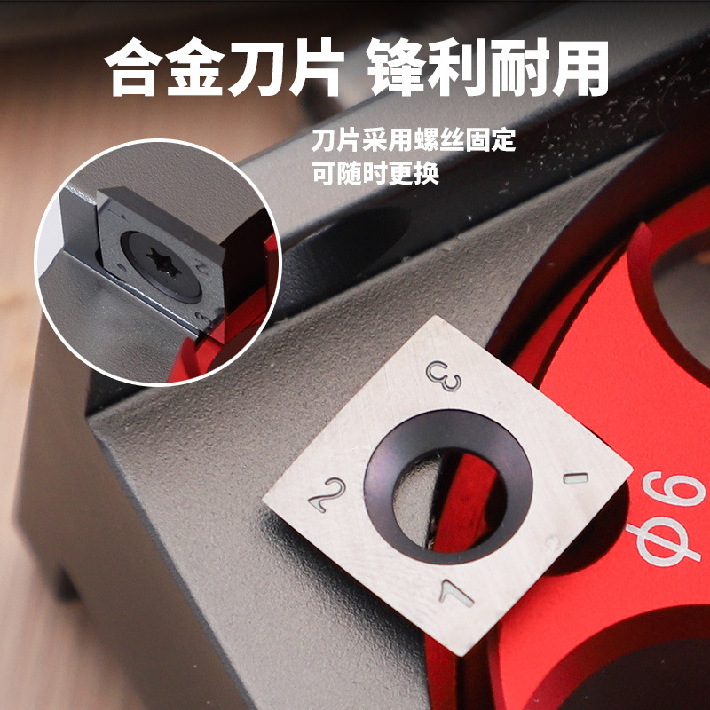 Electric drill turning round bar auxiliary tools, square bar turning round wood bar, aluminum alloy adjustable turning solid wood round bar, round wood tenon Application Scenario