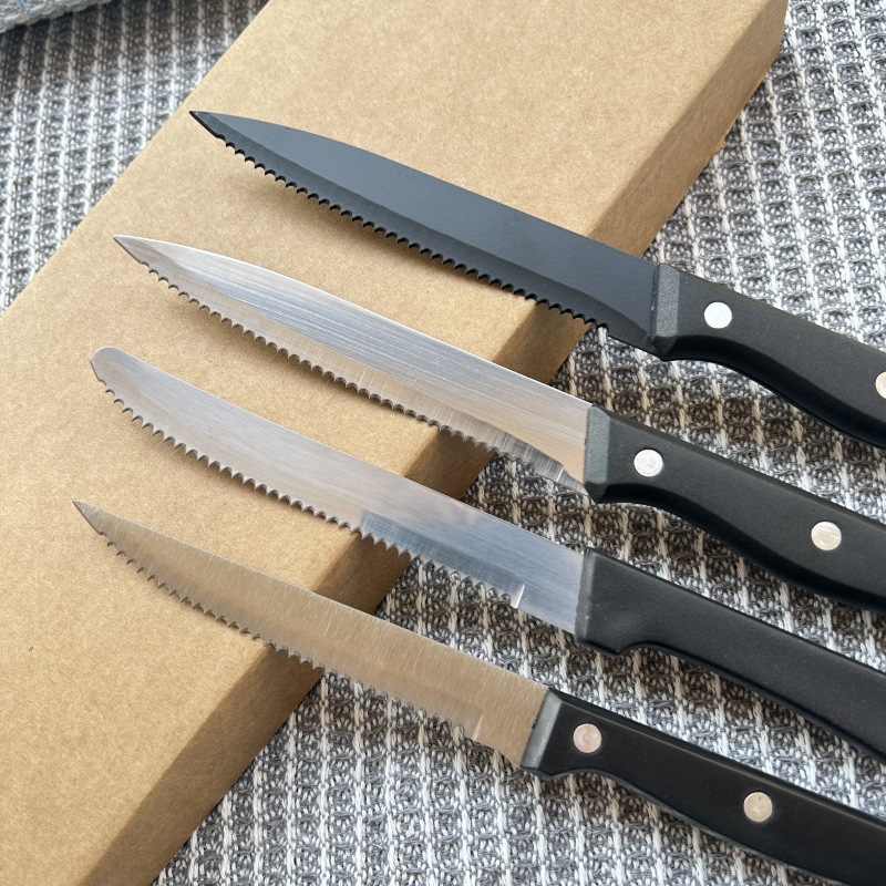 Cross-border kitchen steak knife, outdoor best-selling stainless steel toast knife, table tools, bread knife, portable fruit knife details Picture