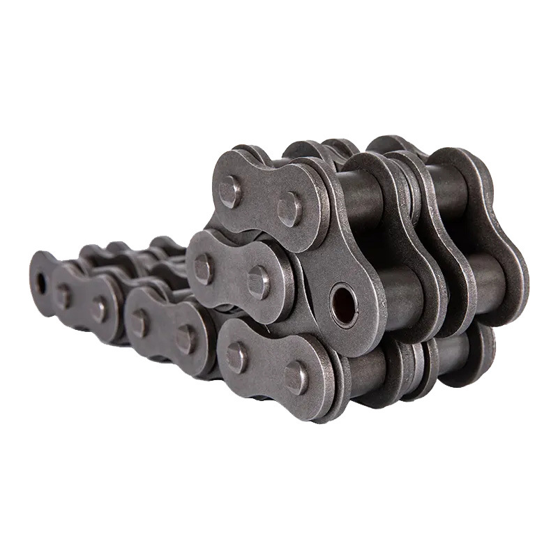 Industrial chain, carbon steel A series roller chain, industrial transmission chain, single and double row mechanical transportation plate chain factory Item Picture