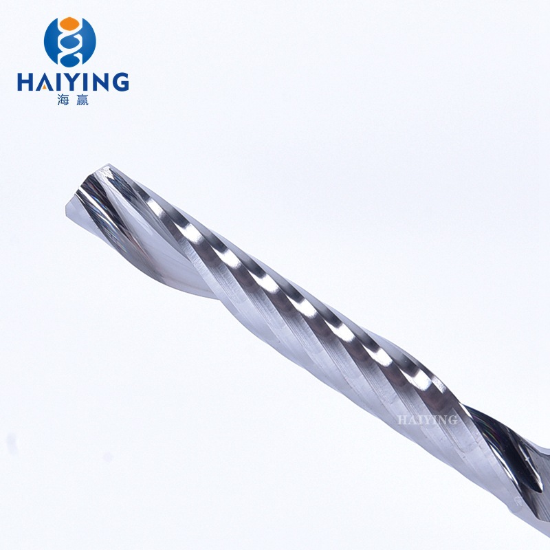 Haiying 3.175 engraving cutter, single-edge helical milling cutter, acrylic, pvc wood, plastic plate engraving milling cutter Application Scenario