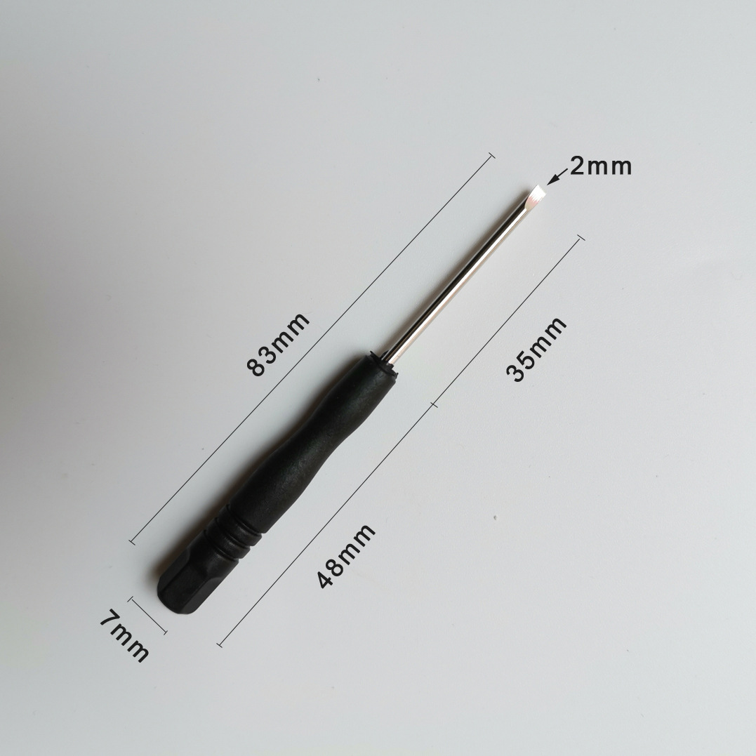 2mm small screwdriver 0.8 five-star T2T3T4 small screwdriver 0.8 through-needle small screwdriver disassembly small flat-head screwdriver undefined
