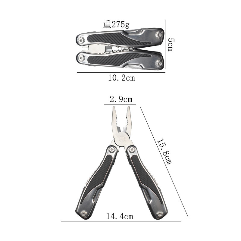 Factory direct sales of multi-functional pliers with screwdrivers, outdoor camping combination pliers, portable multi-purpose knife folding pliers details Picture