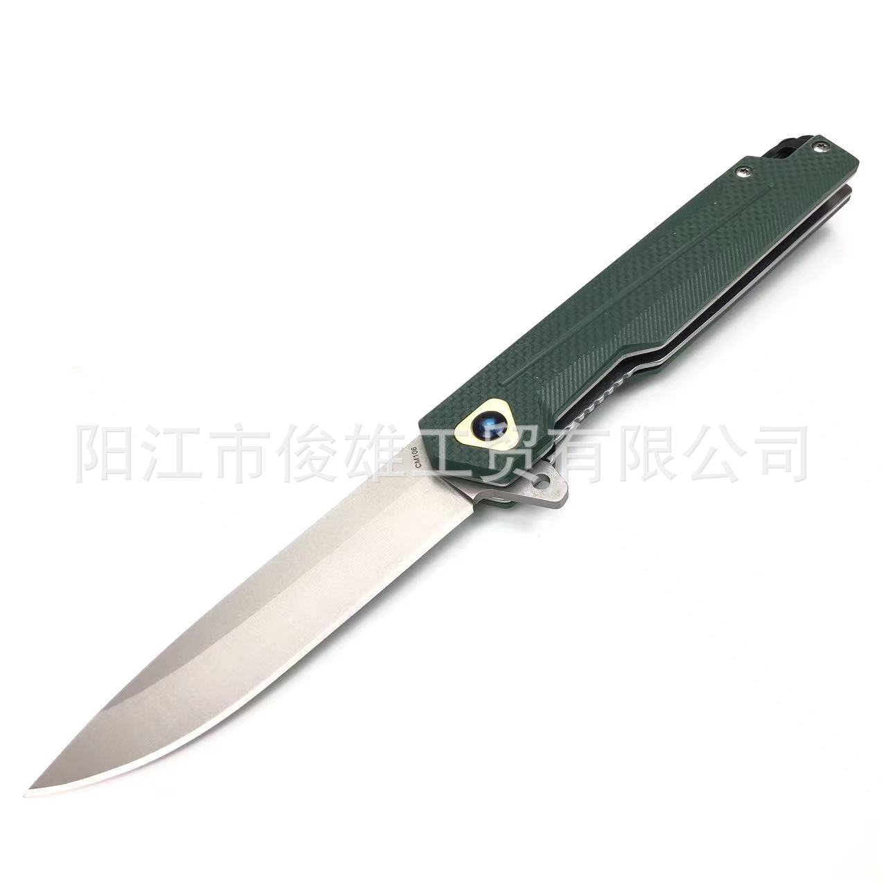Outdoor knife, camping sharp pocket knife G10 handle, high-quality stainless steel bearing folding knife, camping fruit knife undefined