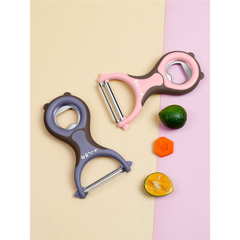 The 18 Kids peeler is a kitchen household stainless steel multi-functional potato peeler and fruit melon peeler Specification drawing