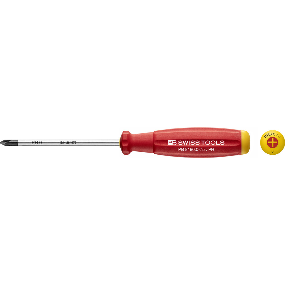 Swiss PB imported cross-shaped screwdriver 8190/2.S/3, a two-component powerful screwdriver specially designed for technological assembly Item Picture