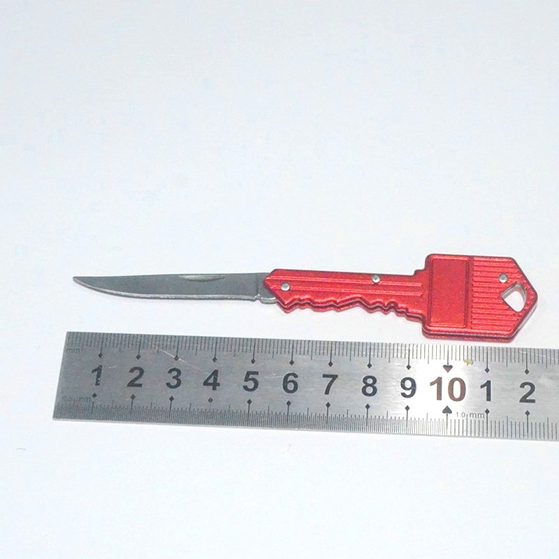 Aluminum alloy key knife, folding knife, mini portable folding knife, outdoor multi-functional fruit knife, stainless steel knife Specification drawing