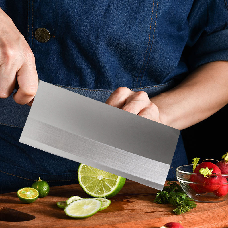 Yangjiang Precision Forging hotel slicing knives, kitchen knives, commercial roast meat knives, Jiujiang curved cutting knives, hotel handcrafted knives Specification drawing