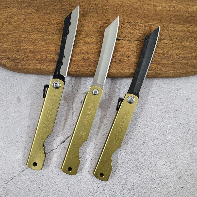 Outdoor folding knife, portable high-hardness multi-functional knife, mini parcel unpacking knife, camping fruit knife Specification drawing