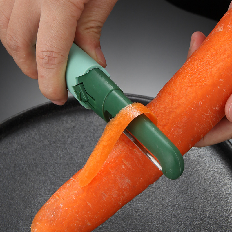 Wholesale of household fruit peelers, dual-purpose portable peelers, multi-functional small knives, kitchen peelers, and stainless steel fruit peel knives Application Scenario