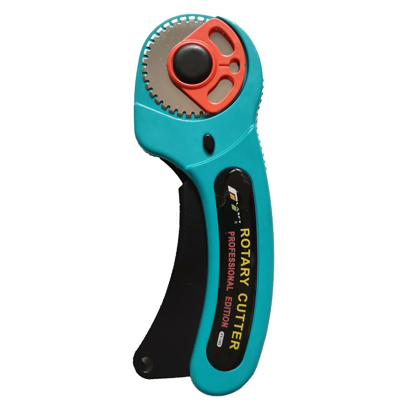 Upgraded 45mm safety lock carpet knife rubber band cutting round knife FT-145 Roller knife left and right hand roller undefined