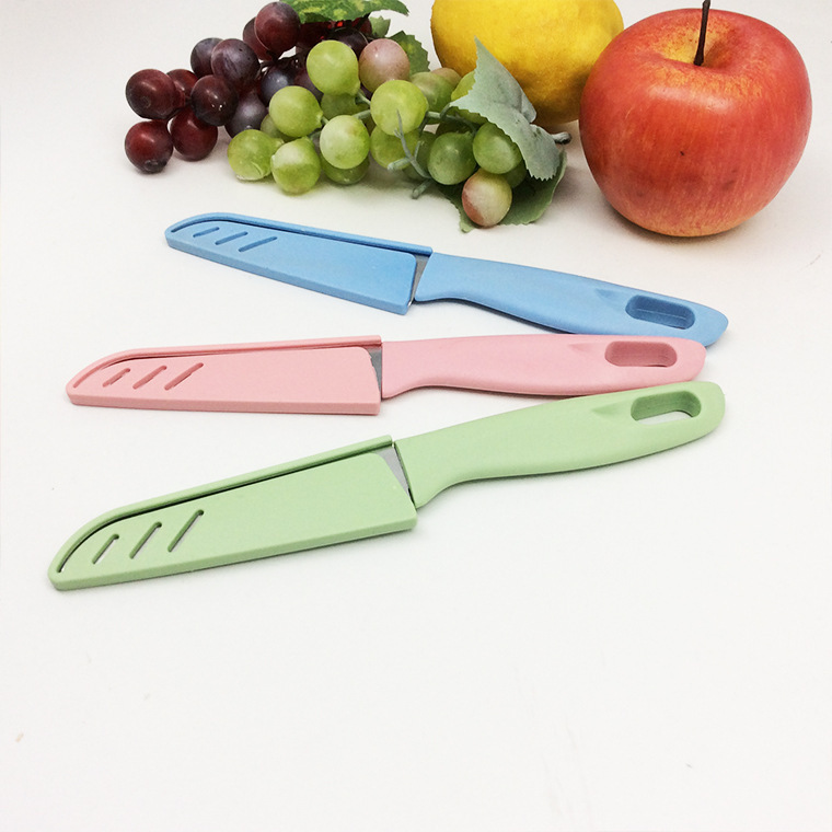 Wholesale Nordic three-color fruit peelers, convenient fruit knives, kitchen stainless steel melon and fruit knives, fruit peel knives Specification drawing