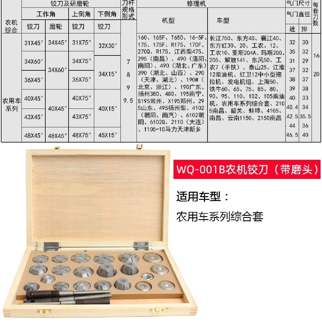 Dao doa ghế van nanchang wooden box valve seat ring hard alloy reamers details Picture