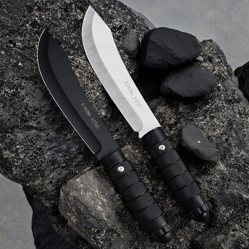 Outdoor knife, sharp camping fruit knife, household multi-functional knife, bone-removing and meat-cutting knife, high-hardness straight knife, portable knife details Picture