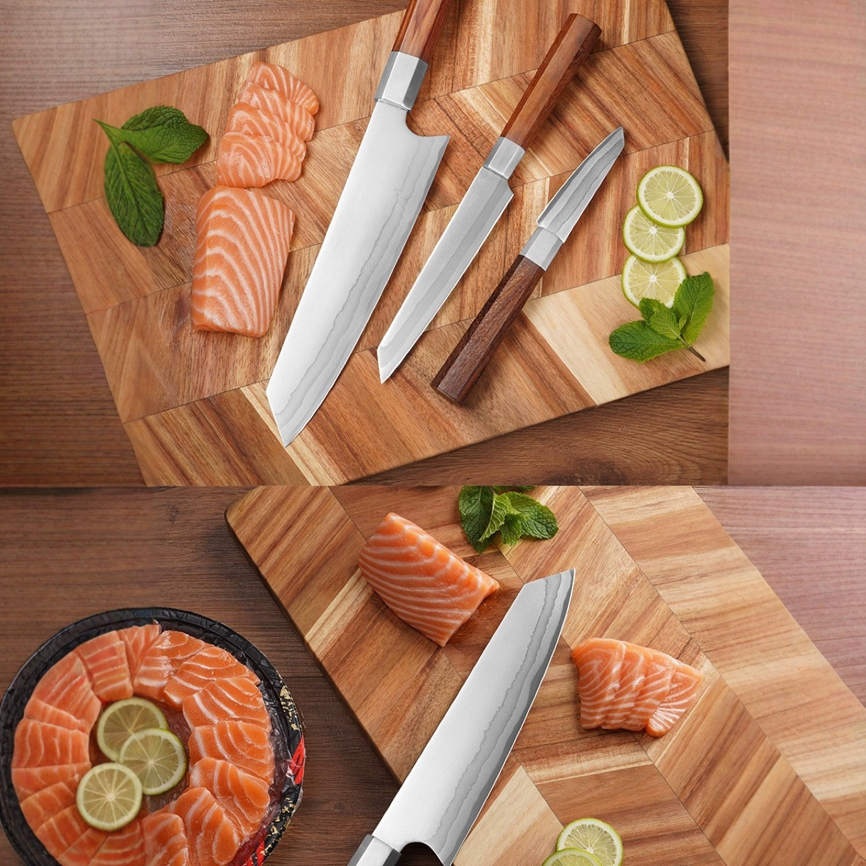 Wholesale and consignment of 440C steel chef knives, multi-purpose knives, fruit knives, kitchen knives, meat knives and Western kitchen knives in stock at the factory details Picture