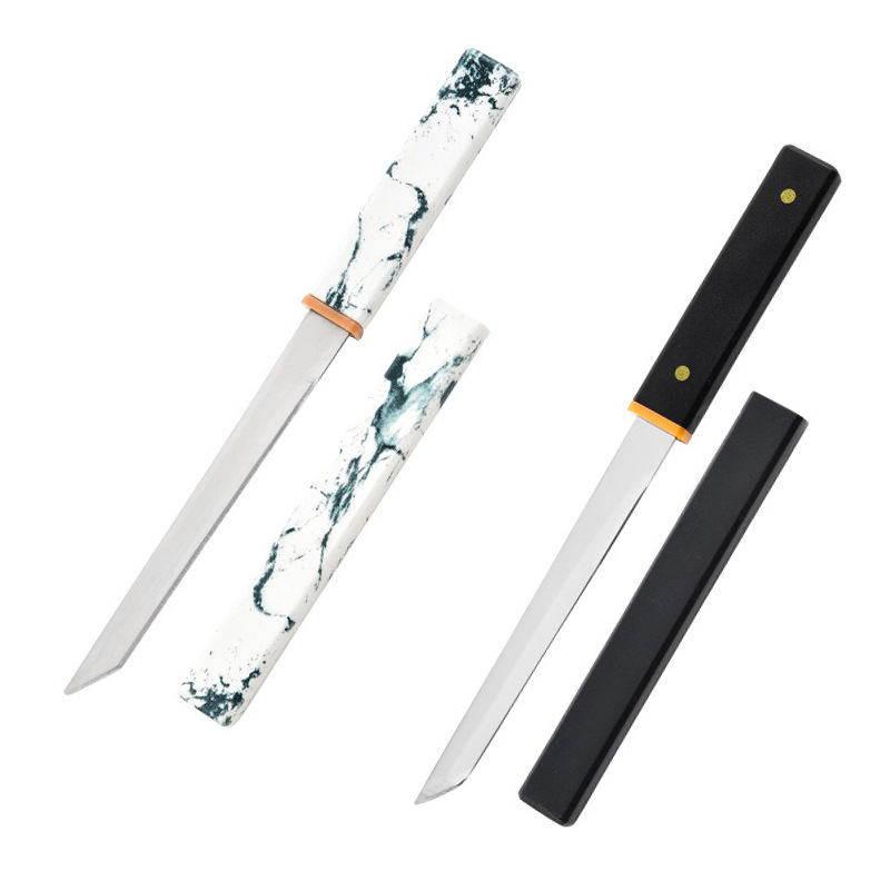 Yunmo Small Knife Battle Boat Black Warrior Chinese Style Portable Fruit Knife, thickened peeling knife, Kitchen Outdoor Camping M390 Item Picture