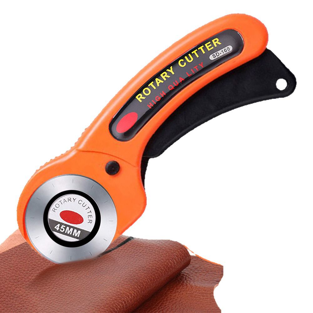 45mm fabric cutting circular roller knife, roller knife, leather cutting knife with blade handle, roller cutting knife, fabric cutting knife Item Picture