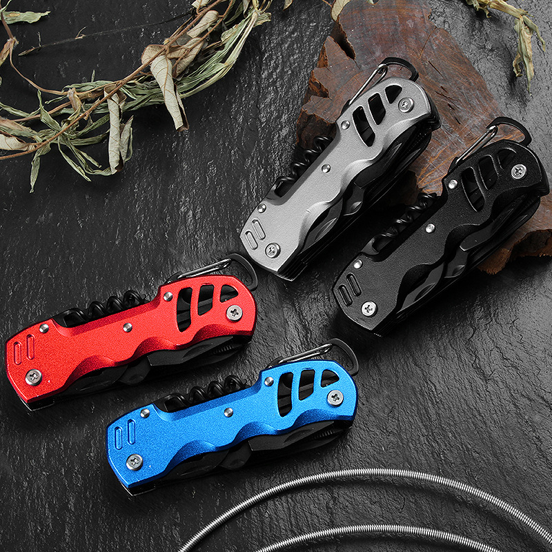Swiss knife, multi-functional small knife, camping car, outdoor gift, home convenience, creative EDC combination tool Specification drawing