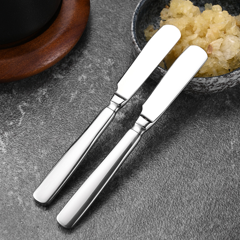 High-end forged stainless steel butter knife, butter knife, spatula, jam spreading knife, cheese dessert knife, cream spatula full figure