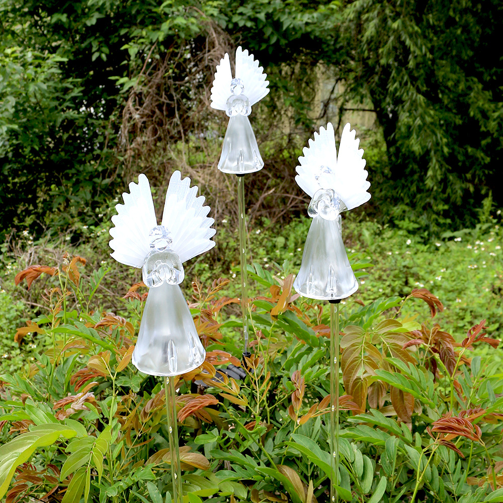 Cross-border solar angel lights, acrylic lights, outdoor lawn lights, garden and courtyard lights, Christmas decorative landscape lights Specification drawing