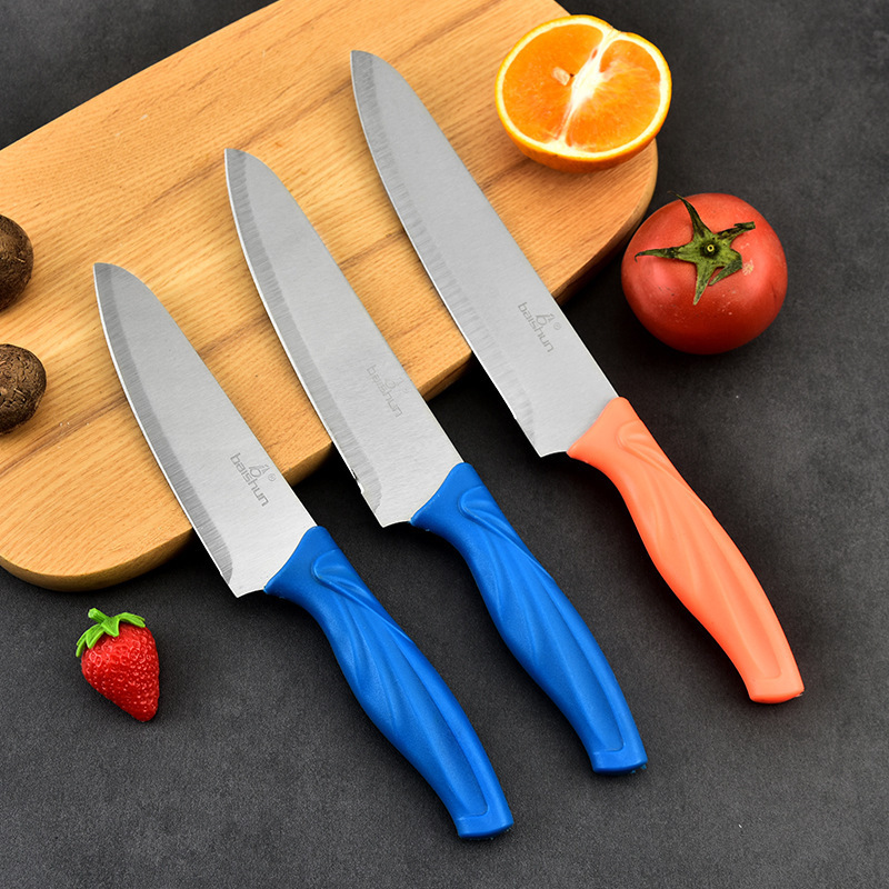 Wholesale stainless steel chef knives, PP handle meat and vegetable cutting knives, direct supply from kitchen-specific knife manufacturers, Yingbai sushi knives details Picture