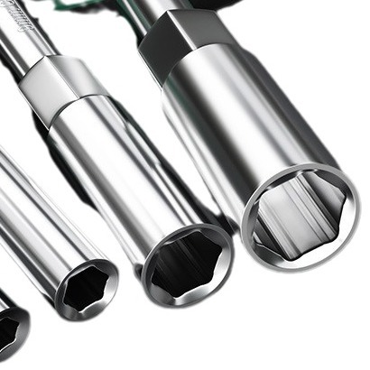 Deepened thin-walled hexagonal socket screwdriver wrench, large head, two-color plastic handle, 5-14mm, complete specifications Item Picture