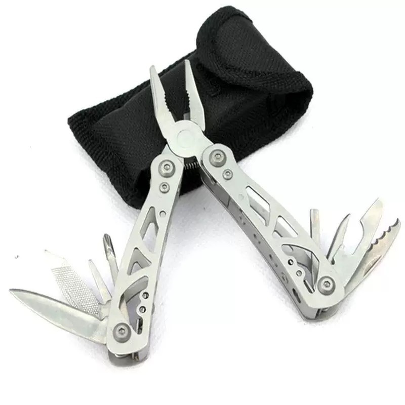 Stainless steel multi-functional tool pliers, folding pliers, outdoor combination tools, multi-purpose pliers, small camping supplies, portable details Picture