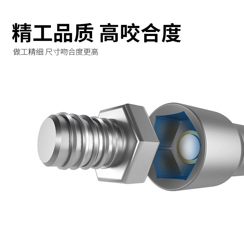 Fangdawang electric wrench socket head, deepened hexagon socket, extended air wrench socket, hand drill, air cannon screwdriver Application Scenario