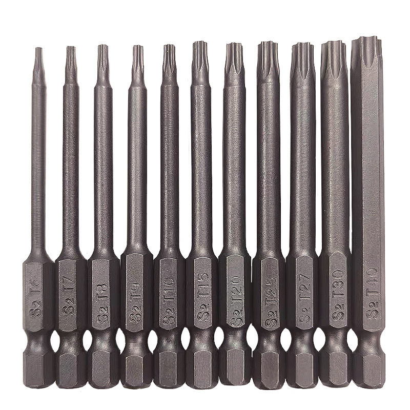 Hexagonal handle hollow with holes of 50mm,75mm and 100mm for plum blossom bits, combined with magnetic Item Picture