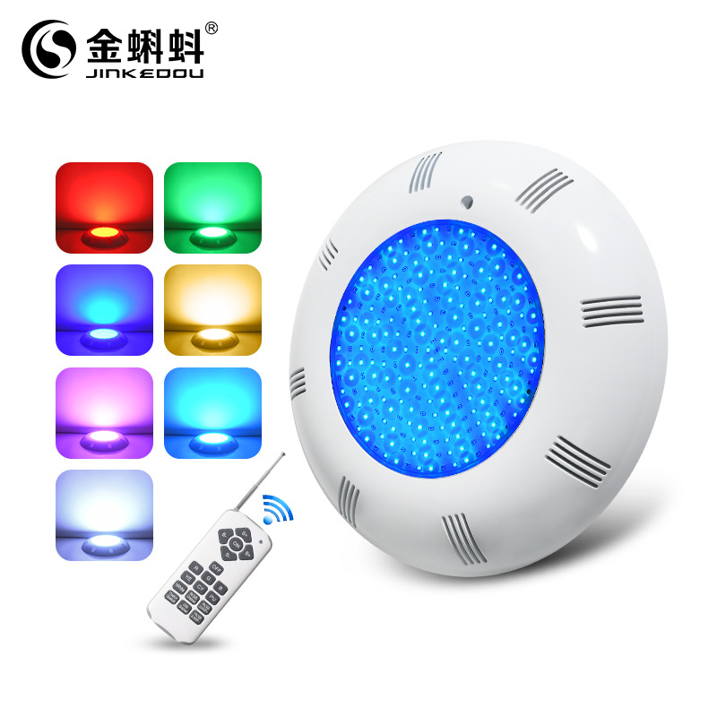 New cross-border e-commerce LED full potting wall-mounted swimming pool light, Aike underwater light, pool lighting, hotel and villa full figure