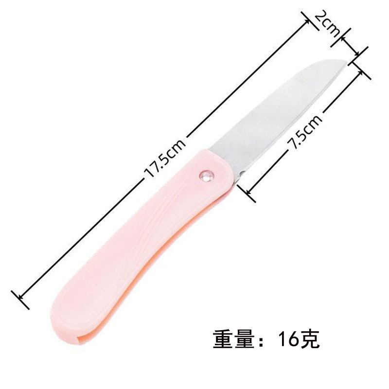 Multi-functional portable mini Nordic-style stainless steel folding knife, fruit knife, kitchen fruit peel-cutting knife, small knife Item Picture