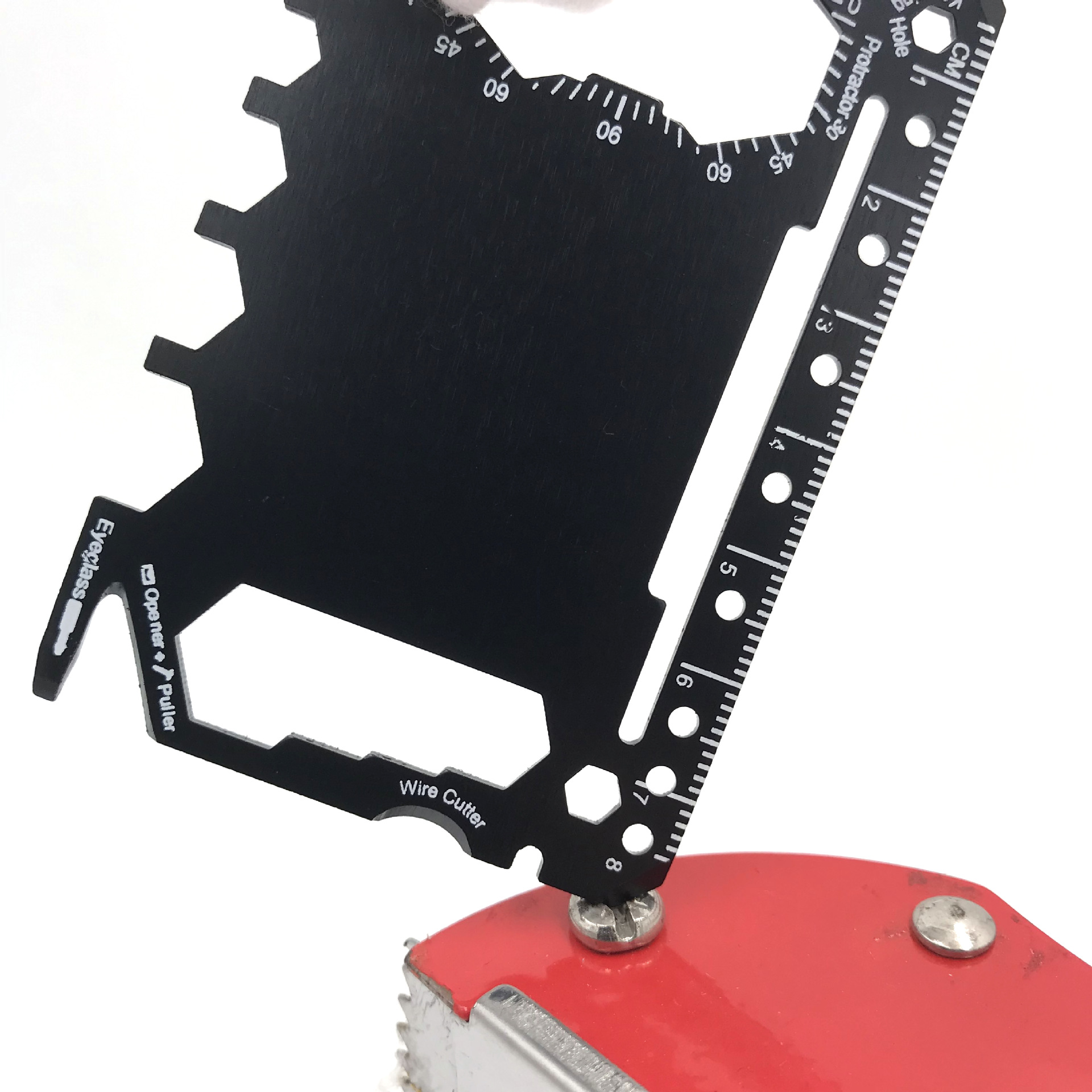 Manufacturers wholesale outdoor camping stainless steel multi-functional laser printing tool knife cards Item Picture