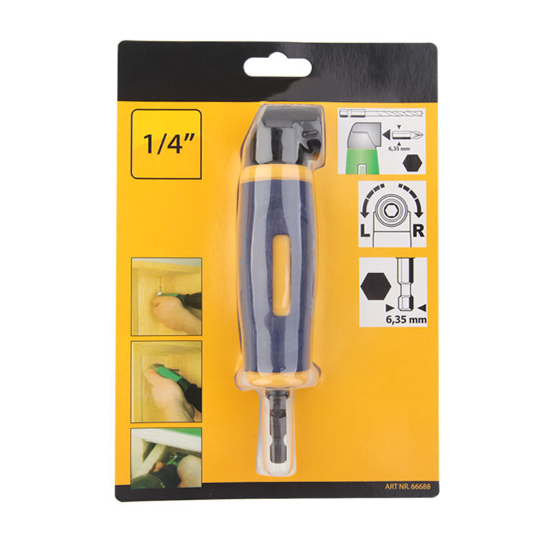 Hardware drill bit corner cutter, corner hole opener, turning bit head, 90-degree narrow space hand drill, elbow screwdriver Application Scenario