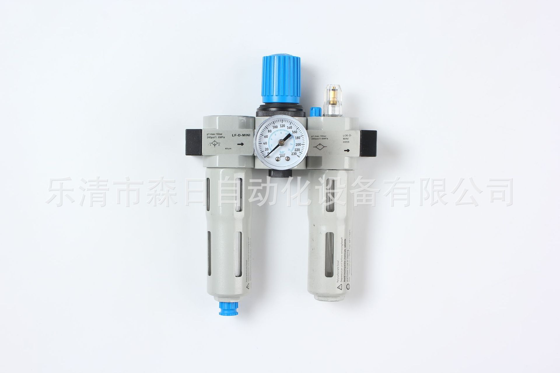 FESTO type air source pressure regulating filter LR/LFR/FRC-D-MIDI/NI/XI-02-03-04 Specification drawing