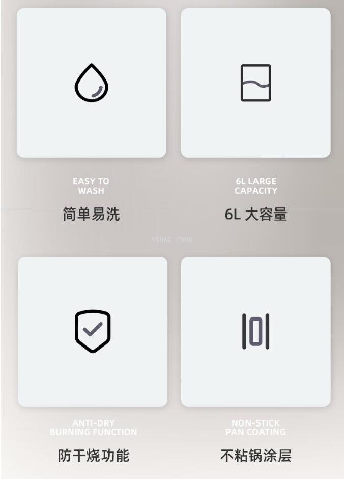 批发包邮！THERMOS膳魔师多功能电煮锅6L EHA-4361A 智能小家电详情3