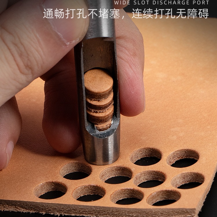 M& No Other Leather belt Punching machine, round punch, handmade leather goods DIY tool, belt, watch strap punching machine, punching Application Scenario