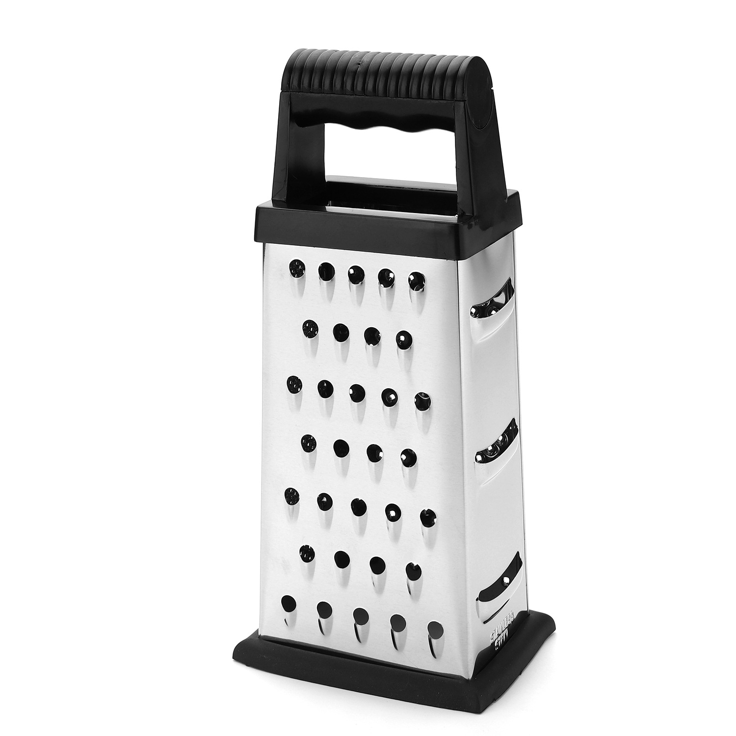 8-inch and 9-inch stainless steel four-sided cheese, cheese and fruit stainless steel grater, multi-functional grater, kitchen tool Item Picture