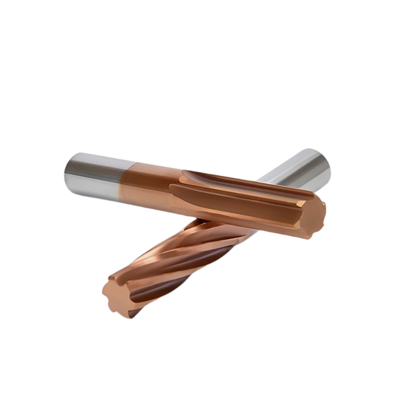 High-precision straight handle reaming tungsten steel coated reaming machine for straight slot reaming, non-standard extended stainless steel reaming cutter Item Picture