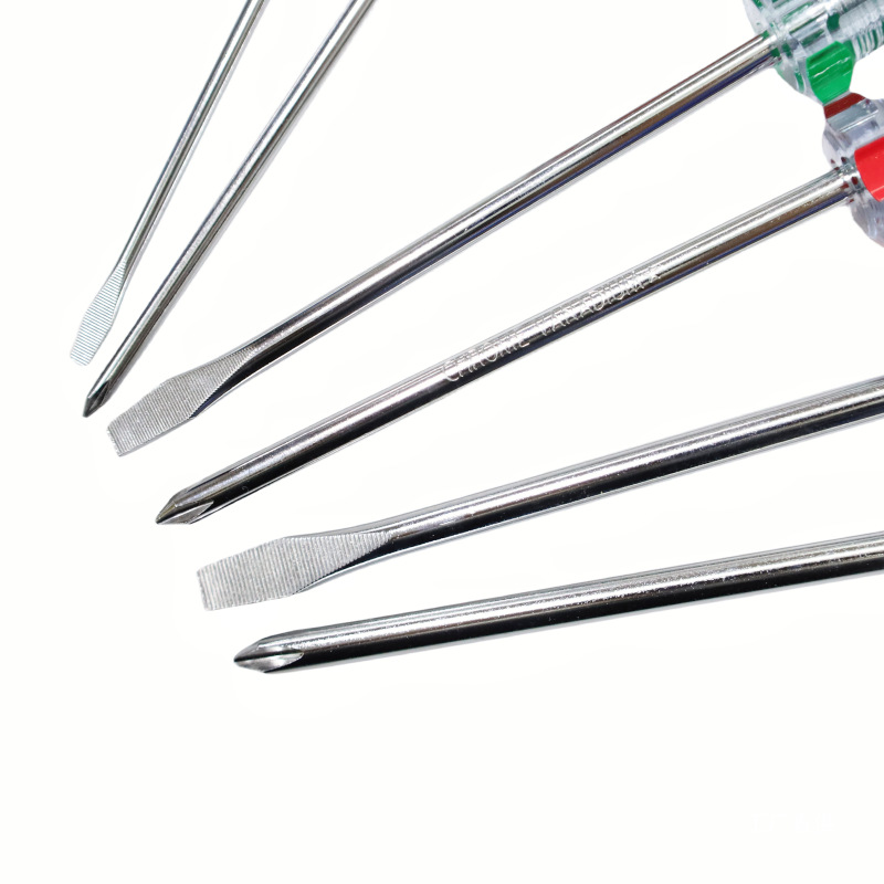 RUBICON Japanese Robin Hood 101 Strong magnetic 102 screwdriver 107 cross-shaped straight-line color bar screwdriver eight-pole Specification drawing