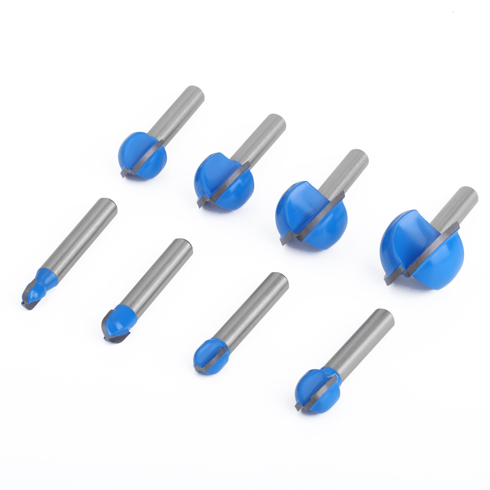 Blue 1/4, 6-piece round-bottom knife, woodworking semi-circular relief knife, round-bottom lace knife, round-head engraving machine ball knife Application Scenario