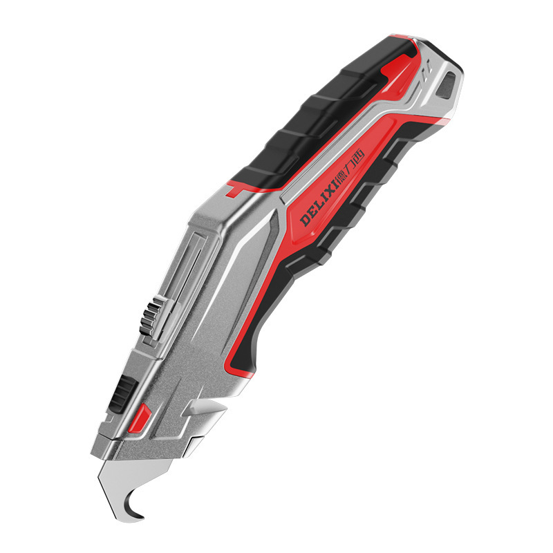 Delixi cable peeling knife, medium knife, peeling hook knife, grouting, cleaning and stripping wire, cable electrician knife, hook knife Item Picture
