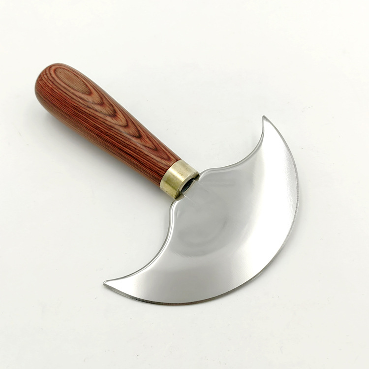 Semi-circular leather cutting knife, DIY leather cutting knife, leather carving tool knife, thin round knife undefined