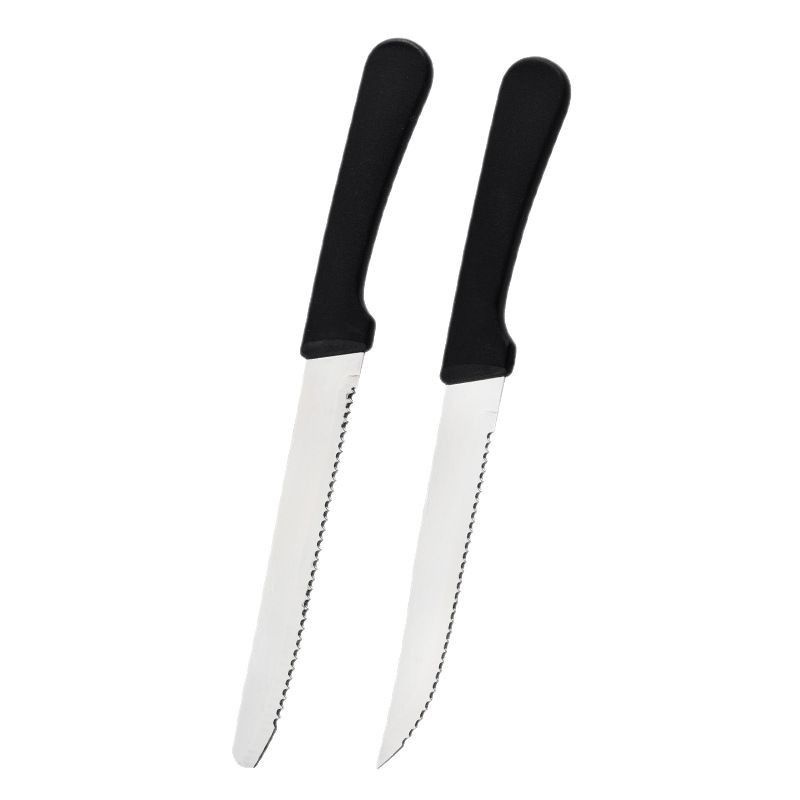 Cross-border stainless steel steak knife, Western dining knife, Western tableware, Western steak knife, serrated knife, kitchen and hotel utensils Item Picture