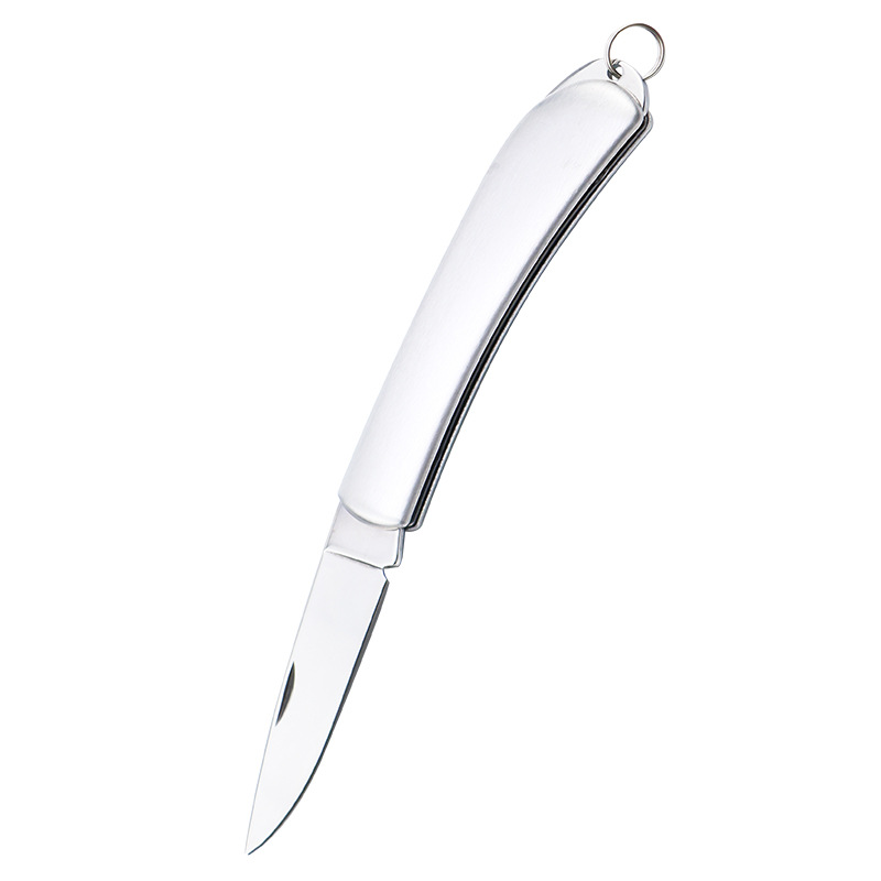 Folding small fruit knife, sharp for household use, suitable for cutting fruits and peeling, portable and easy to open packages, stainless steel multi-functional knife undefined