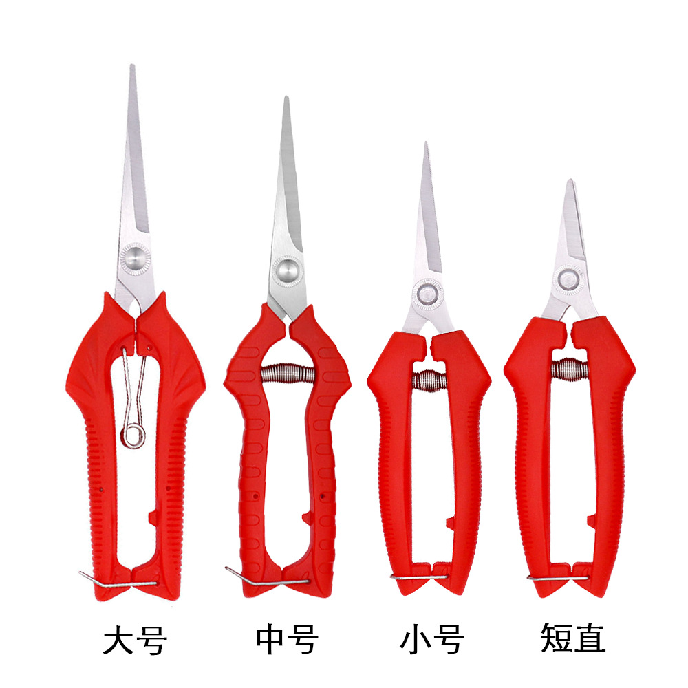 Factory direct sales, wholesale of multi-functional stainless steel pruning shears, grape shears, fruit and vegetable picking shears, flower art and rare fruit shears full figure